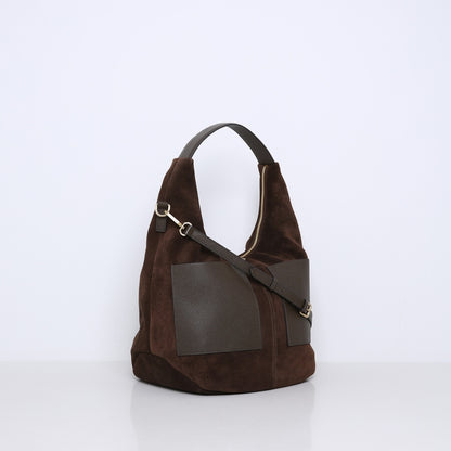 Trine Suede Bag - Moss