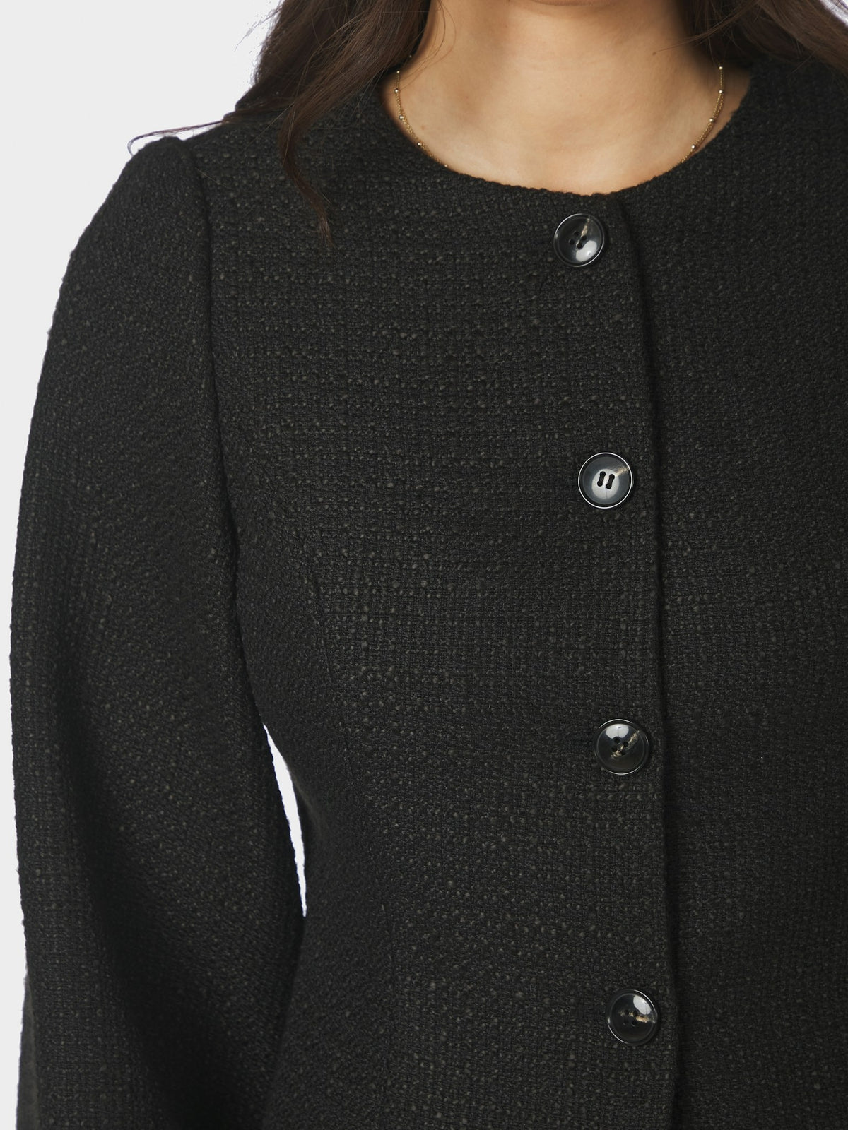 Junette Boucle Jacket - Black