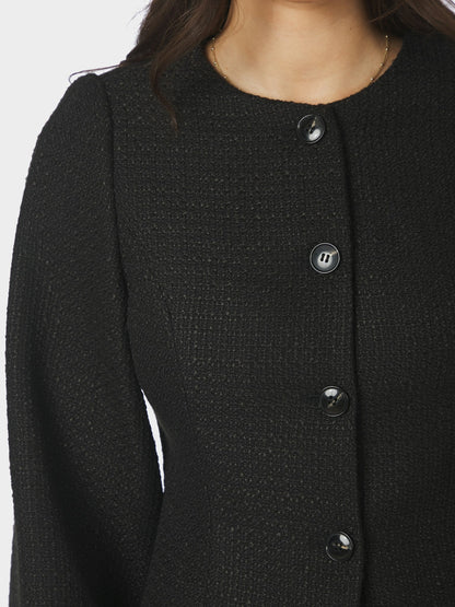 Junette Boucle Jacket - Black