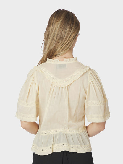 Evienne S Voile Top - Butter Yellow