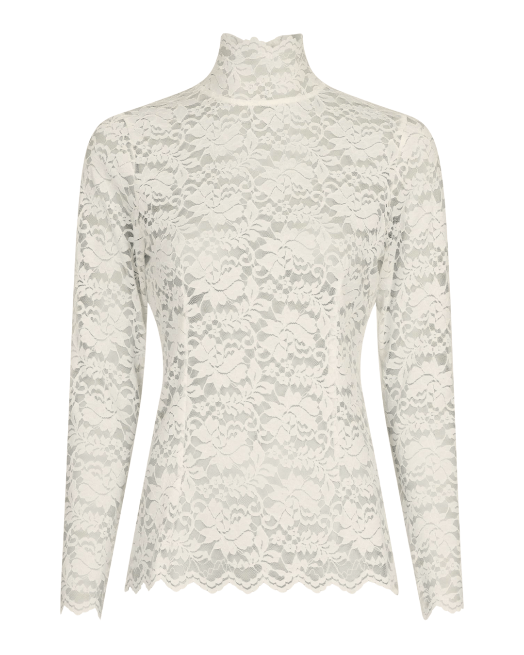 Liza Laceflower Blouse - Creme
