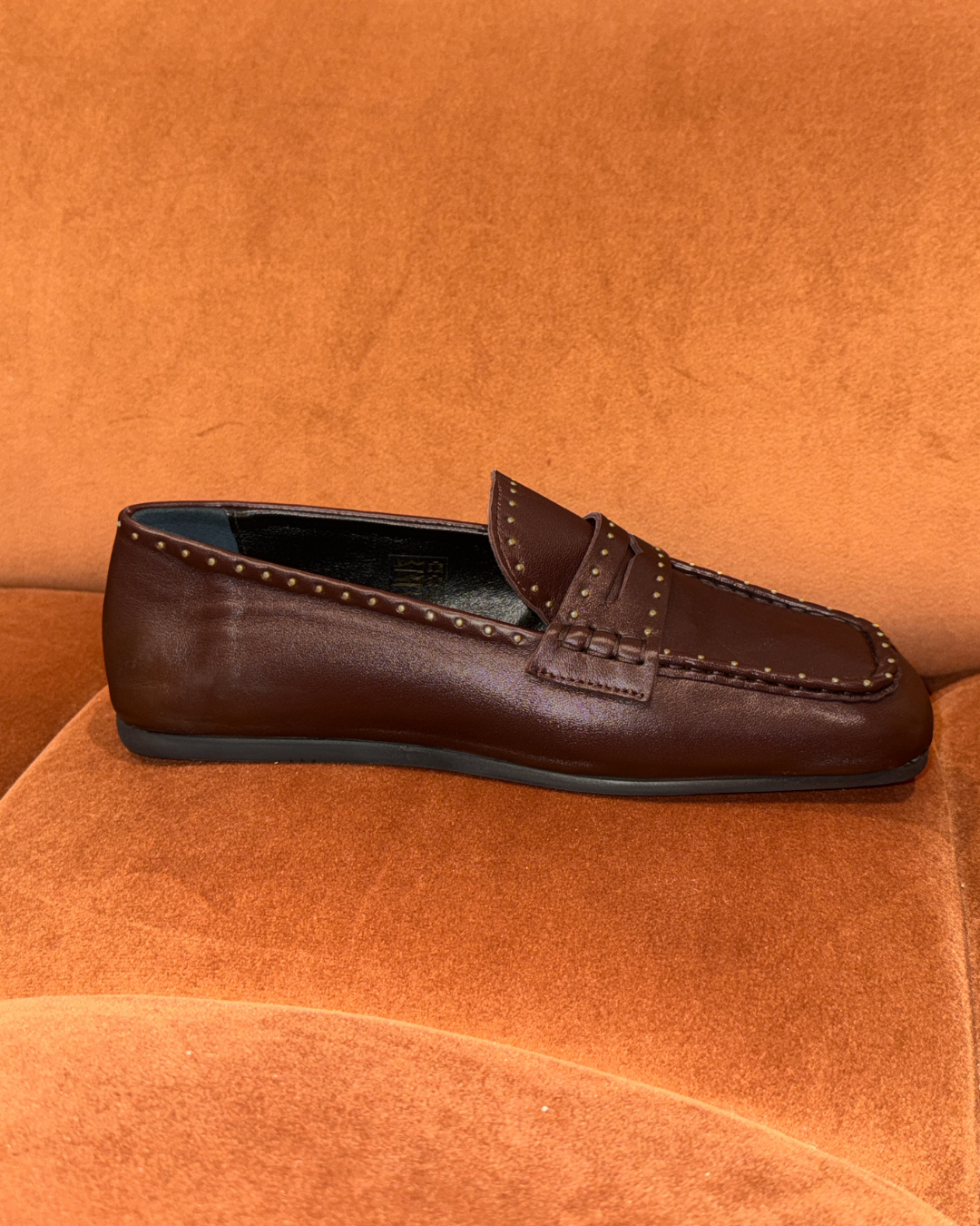 Bardot Loafer Studs - Burgundy