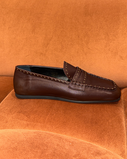 Bardot Loafer Studs – Burgundy