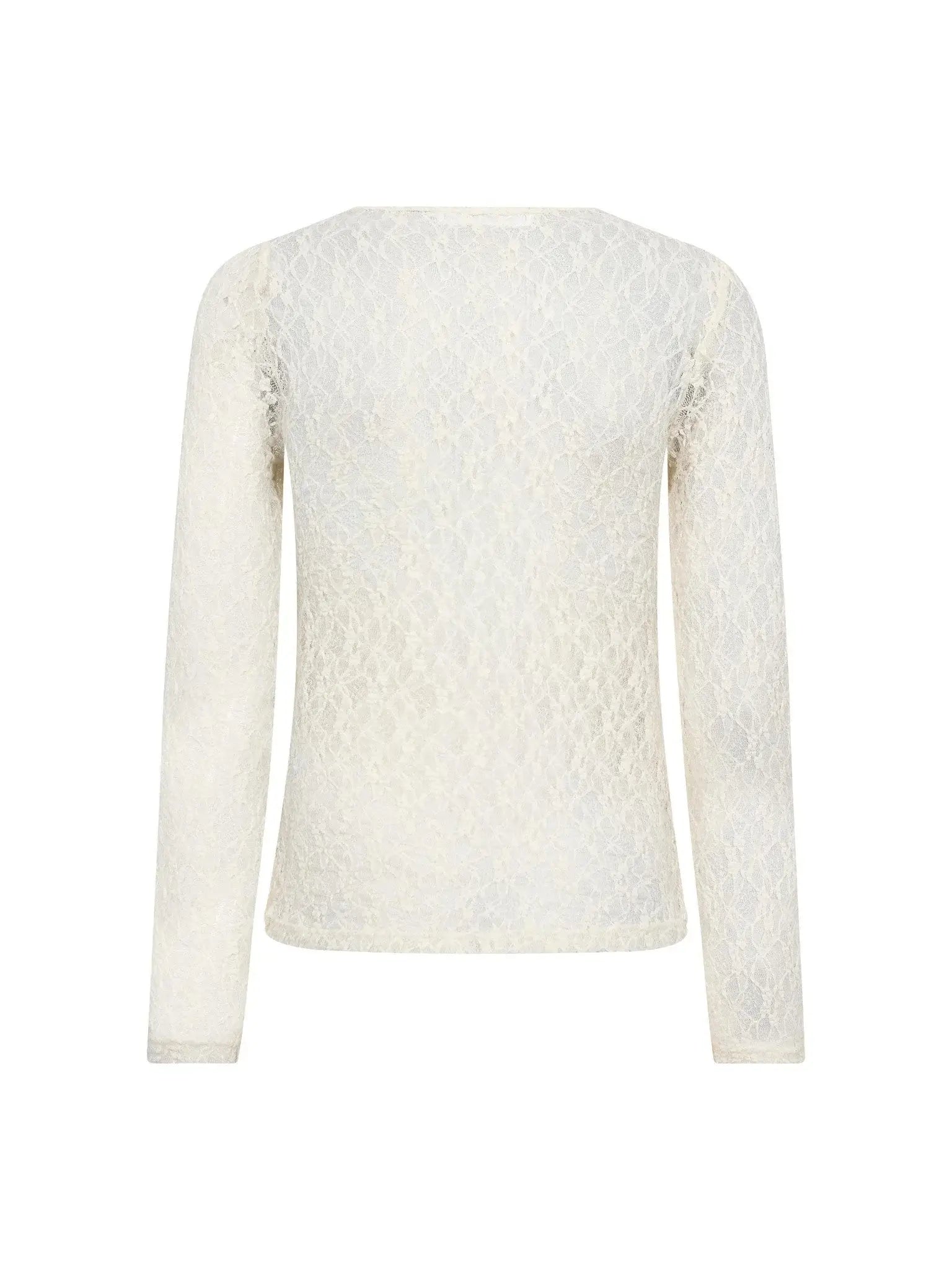 BarnaCC O-Neck Bluse - Off-White