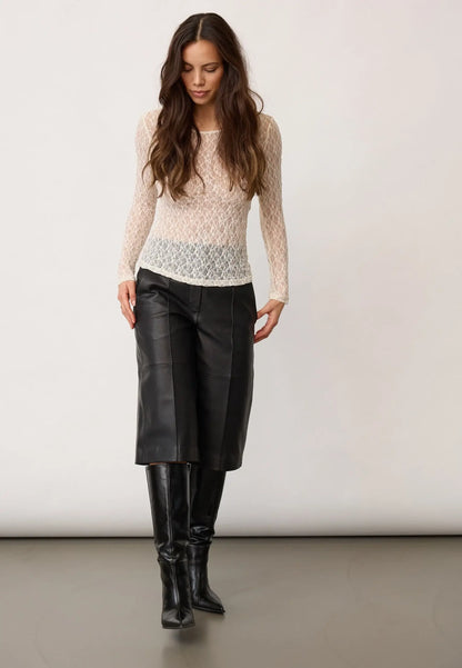 BarnaCC O-Neck Bluse - Off-White