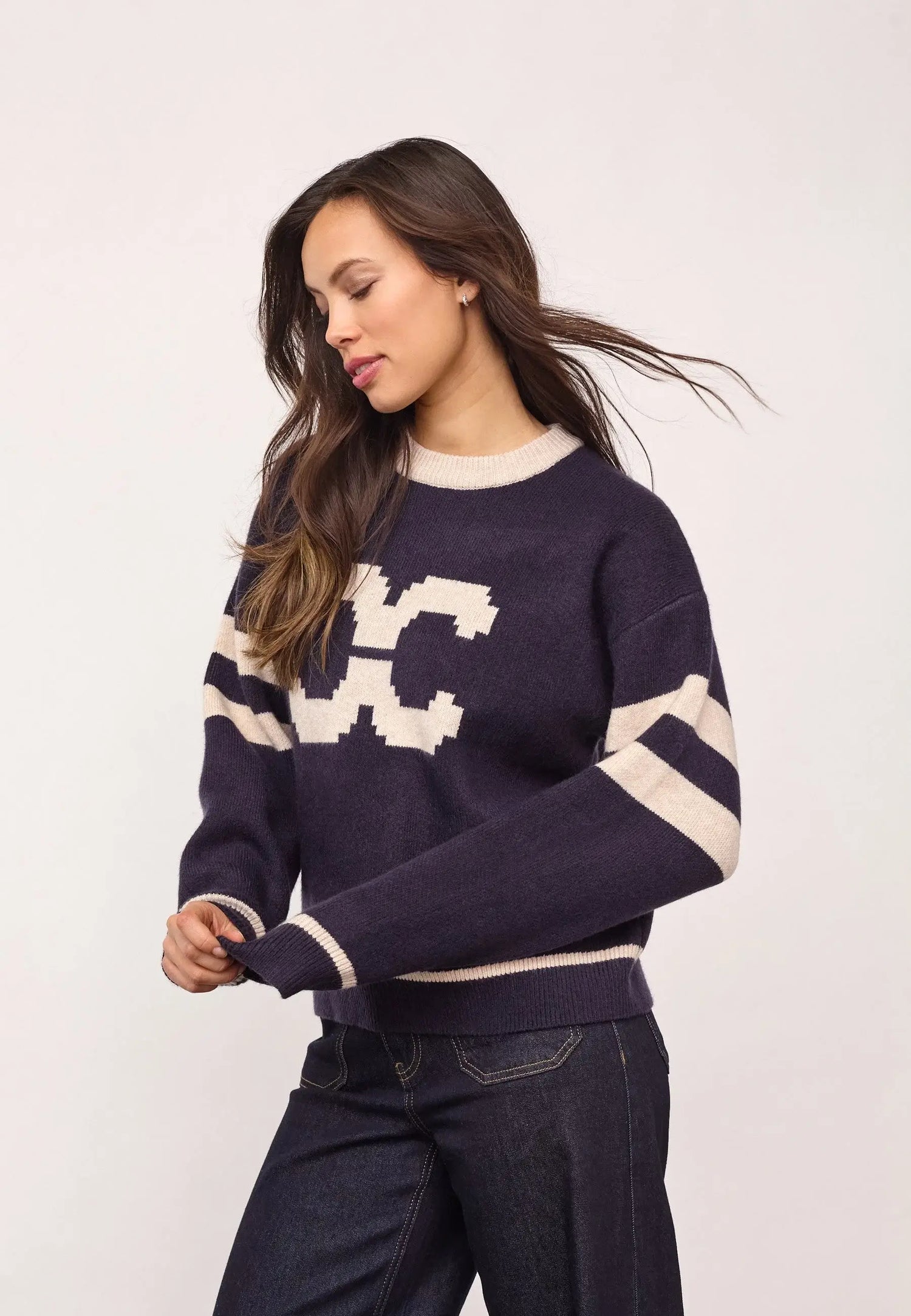 RowCC Coco Logo Knit - Navy