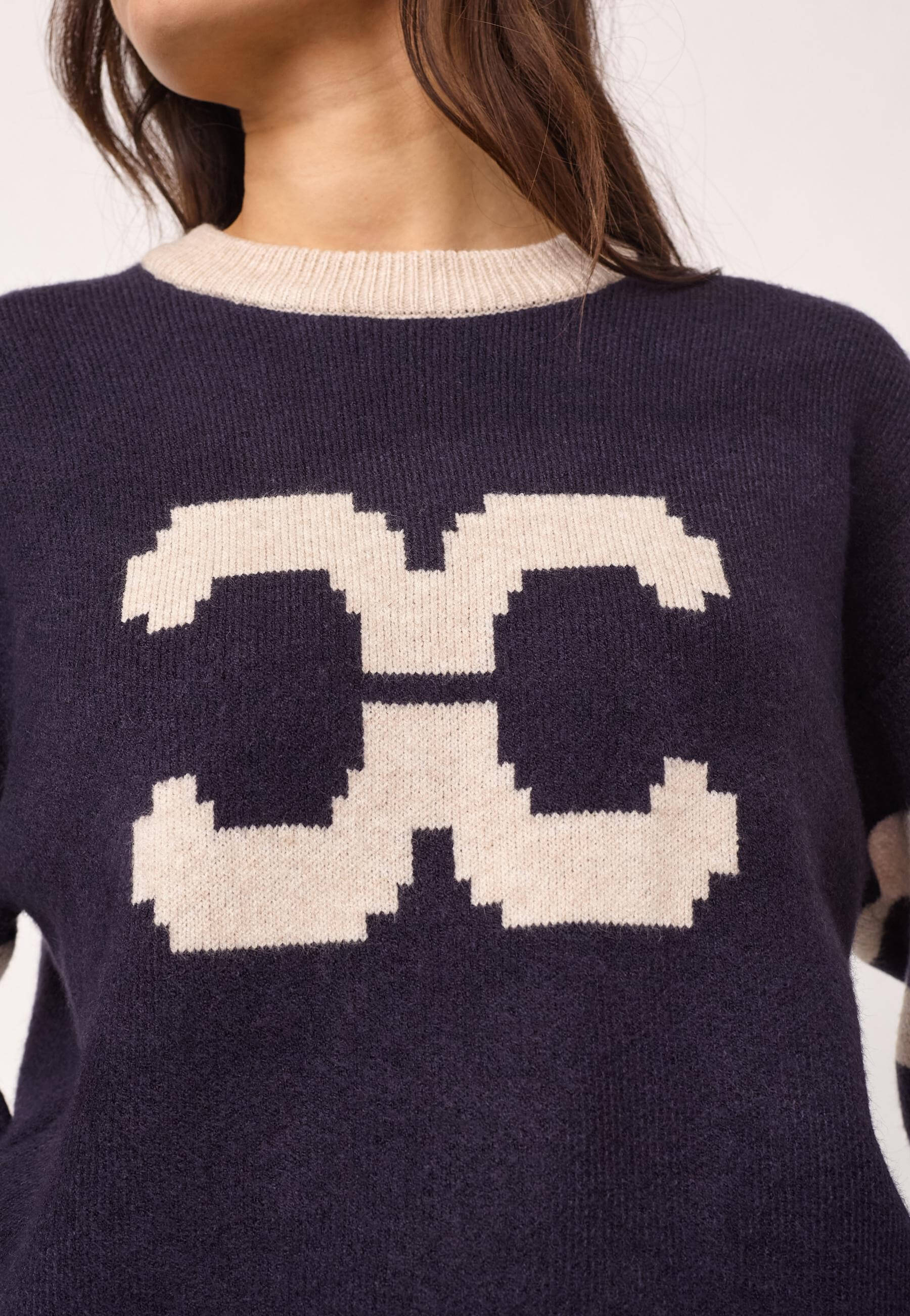 RowCC Coco Logo Knit - Navy