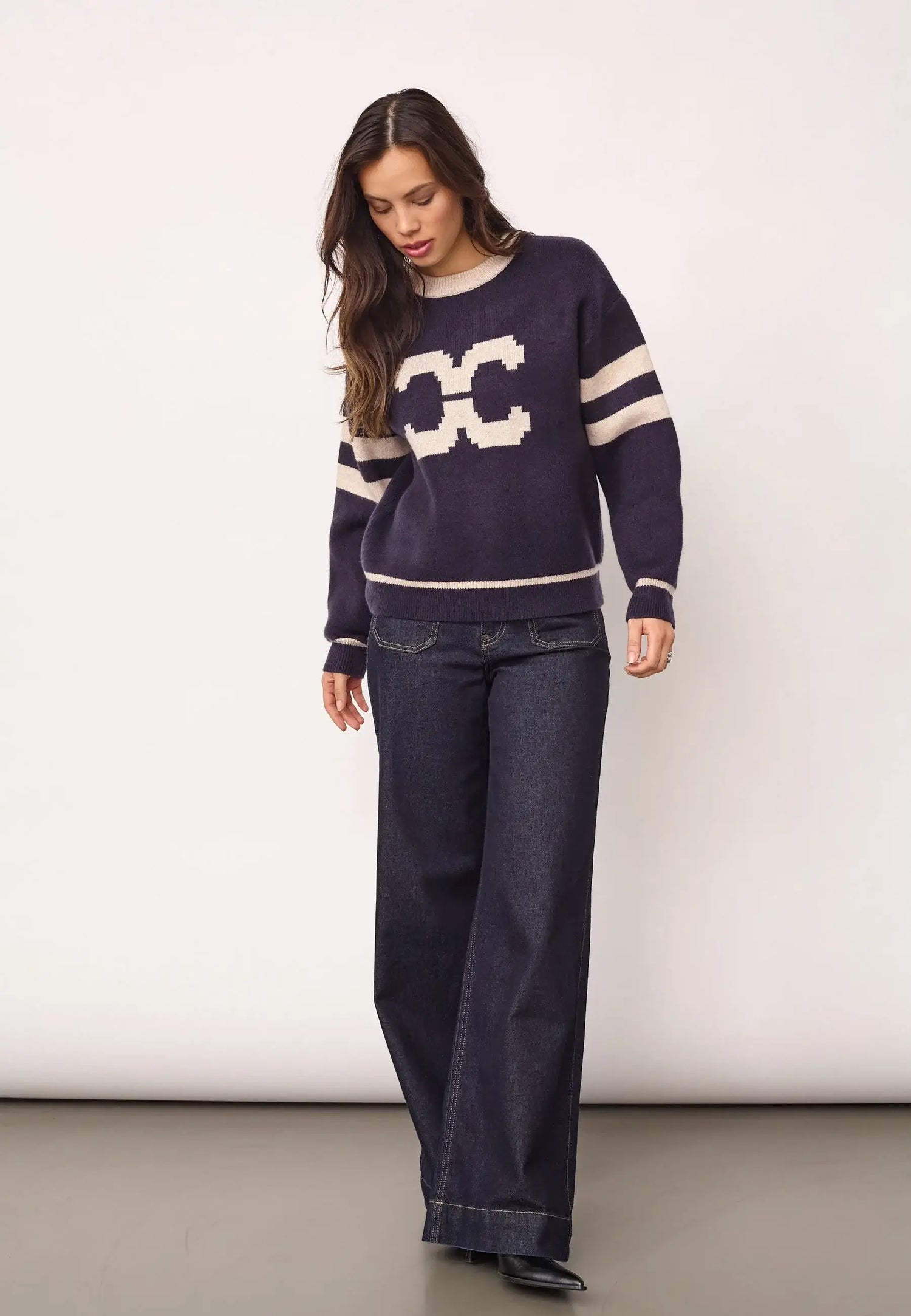 RowCC Coco Logo Knit - Navy