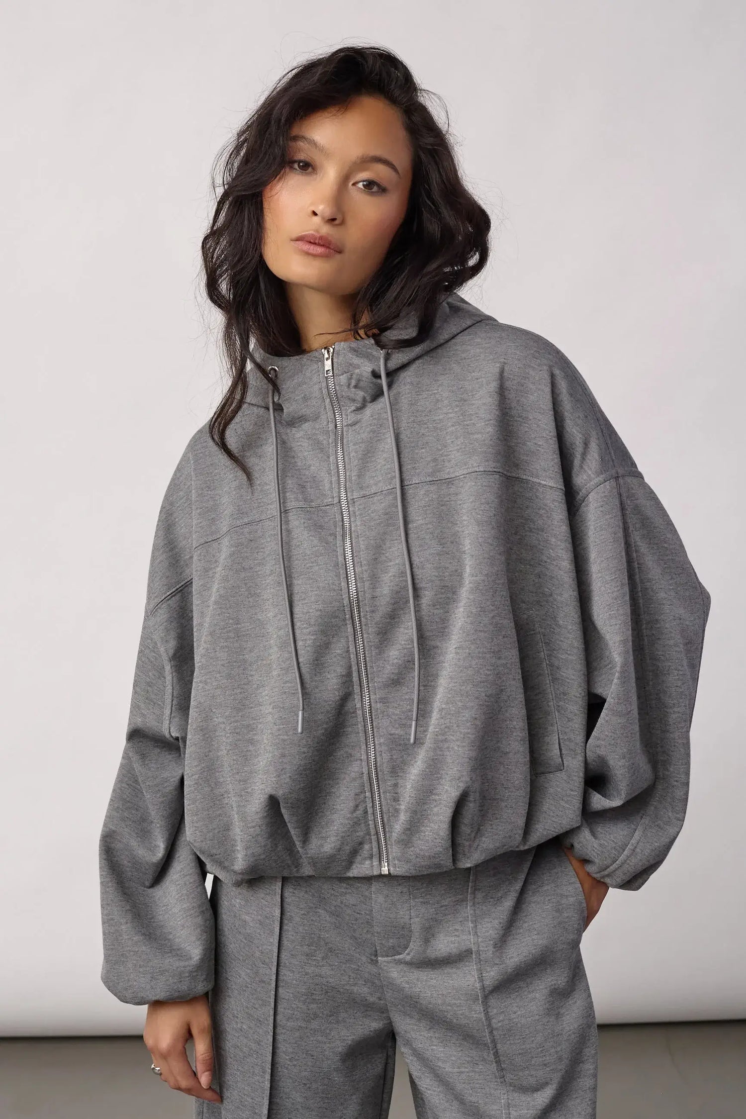 LanceCC Balloon Hoodie - Mid Grey Melange