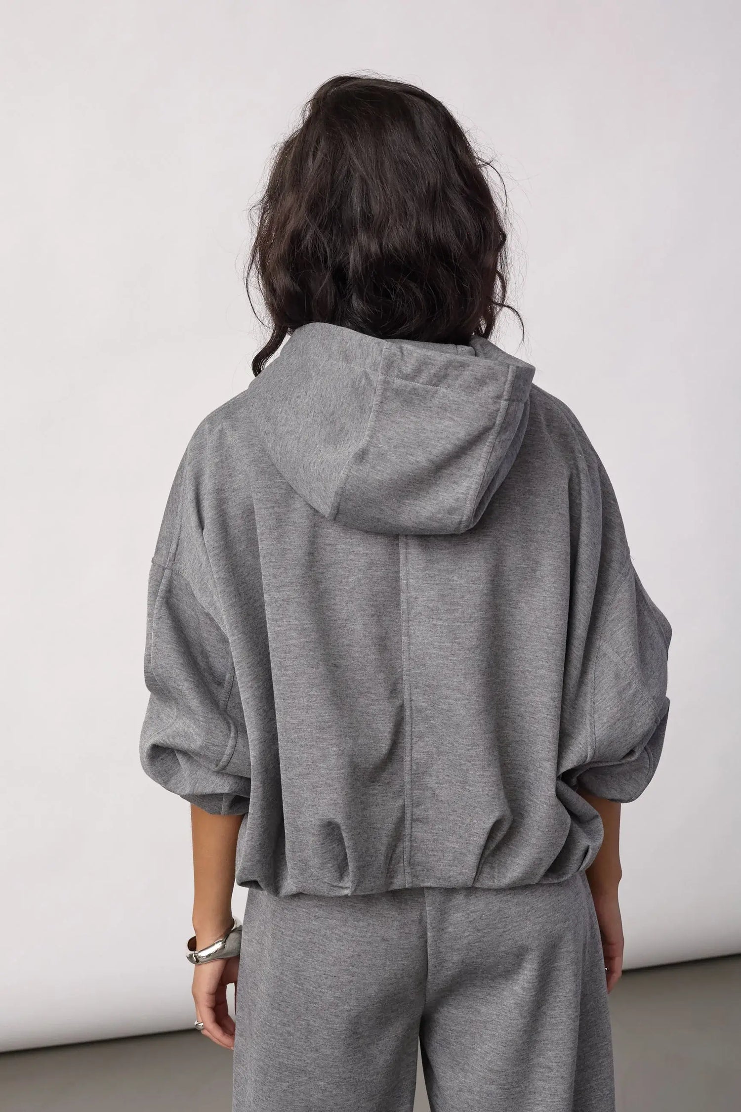 LanceCC Balloon Hoodie - Mid Grey Melange