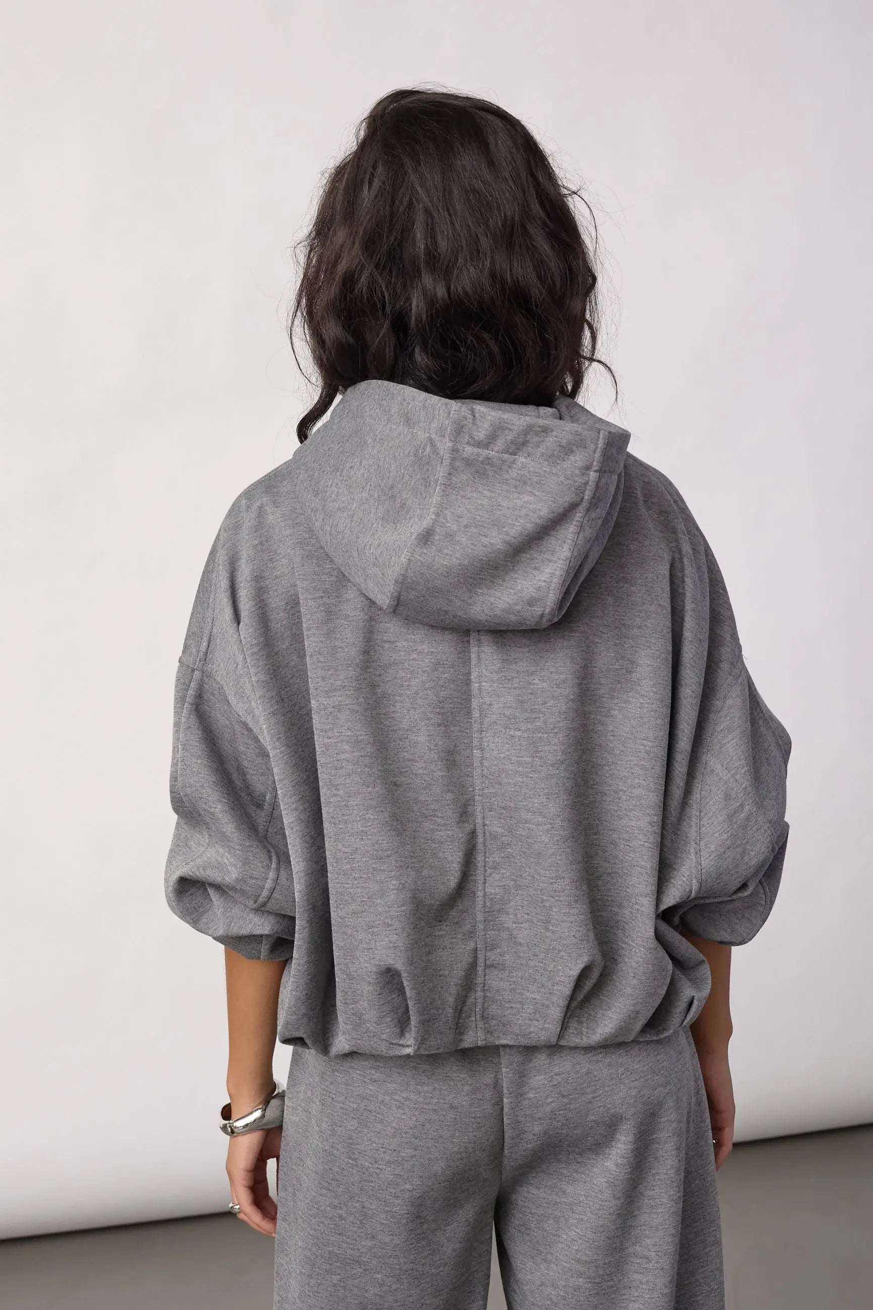 LanceCC Balloon Hoodie - Mid Grey Melange