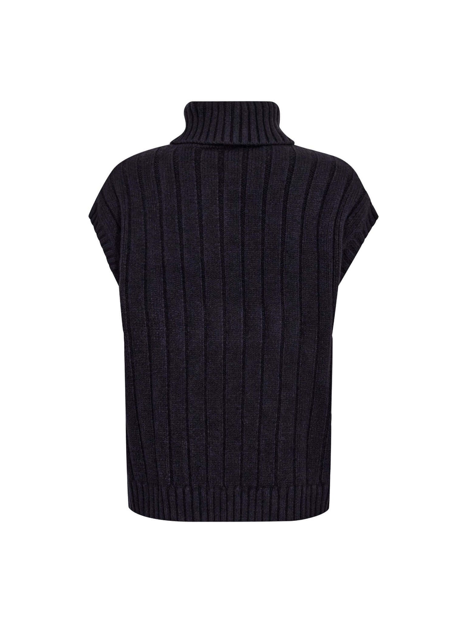 RowCC Oversize Cable Knit Vest - Navy