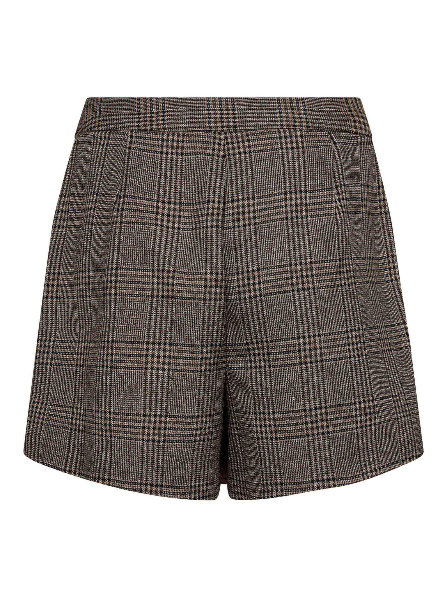 VeyaCC Check Wrap Skirt - Brown