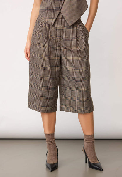 VeyaCC Check Bermuda - Brown