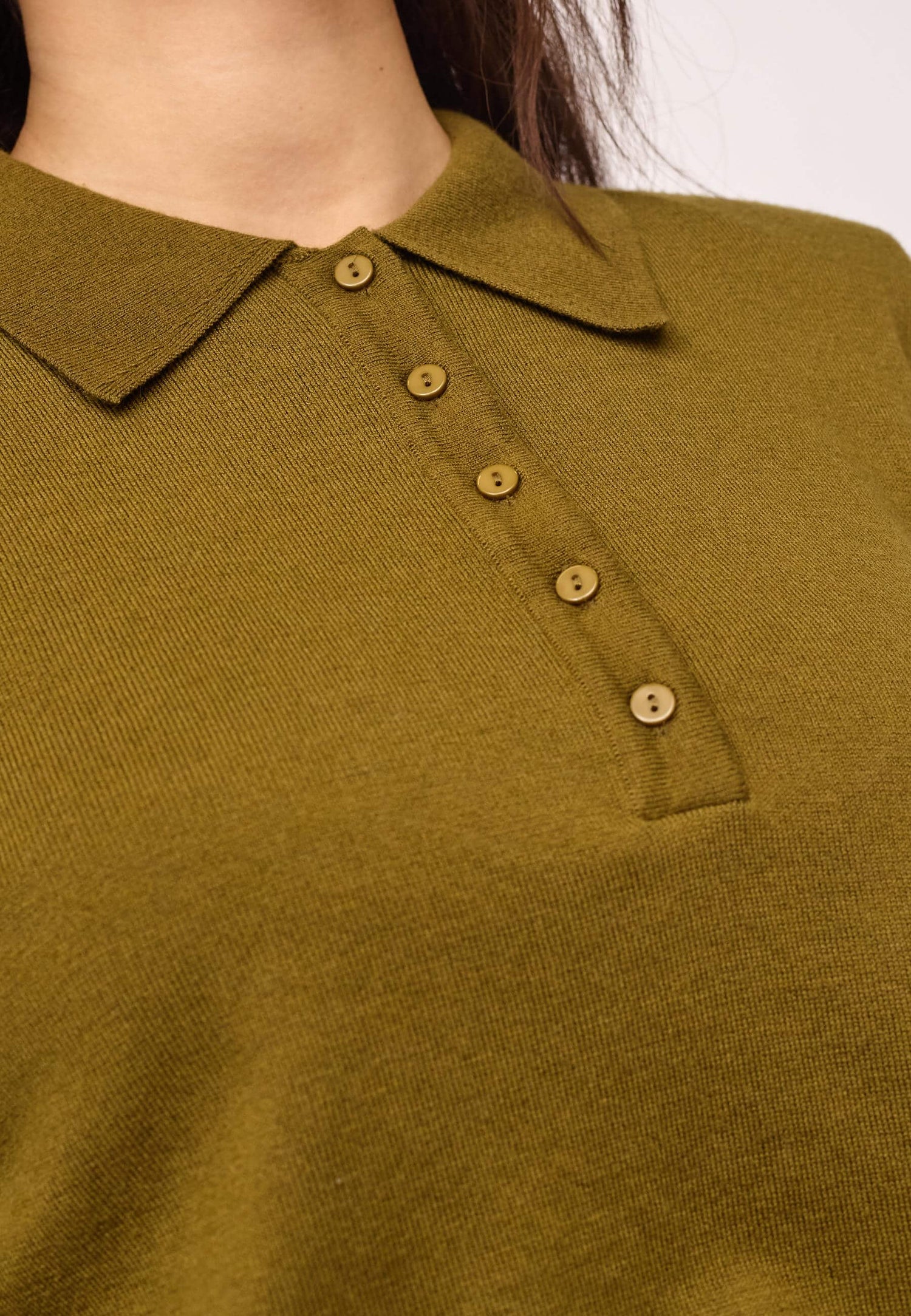 CoryCC Padded Polo Knit - Fern Green