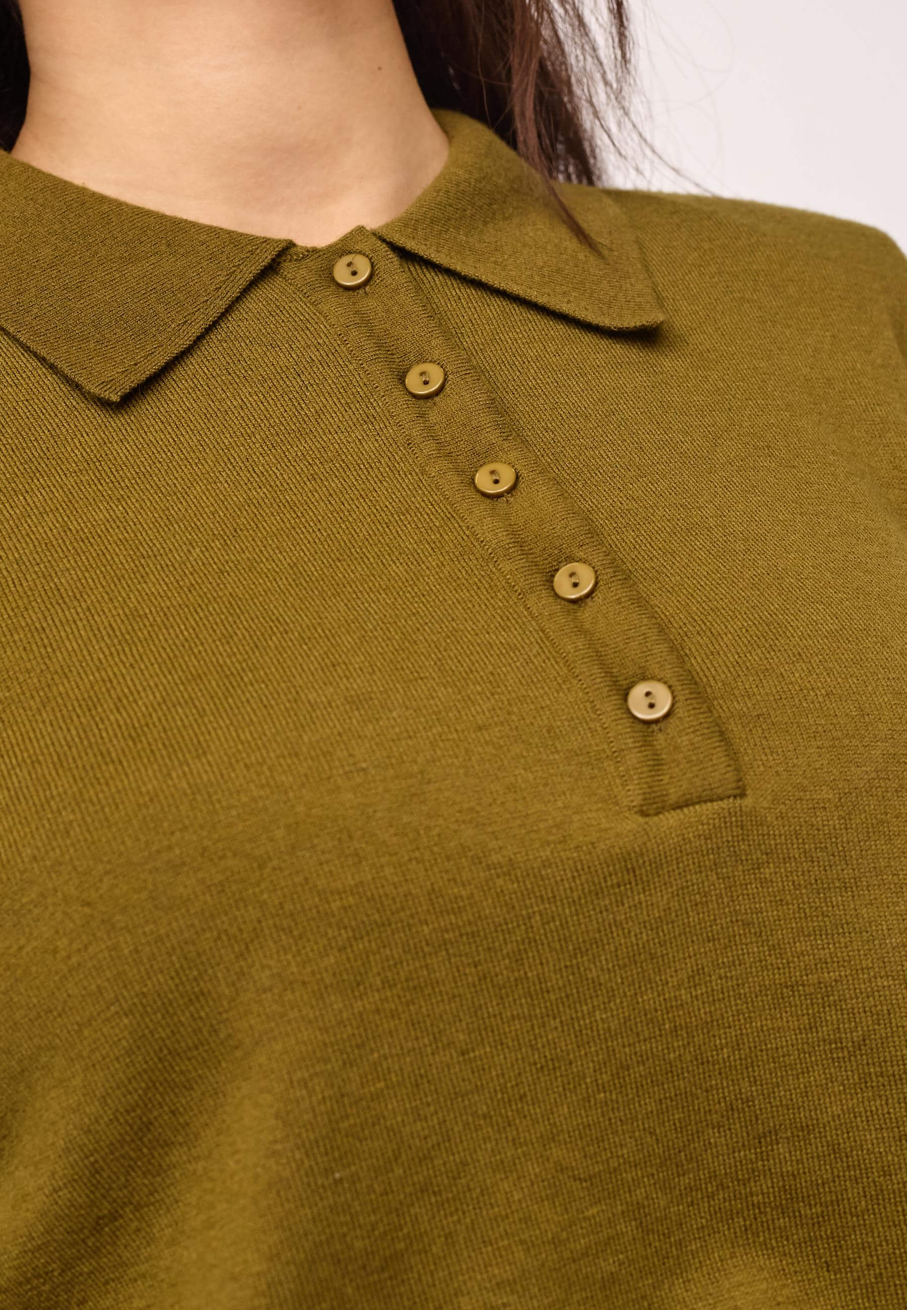 CoryCC Padded Polo Knit - Fern Green