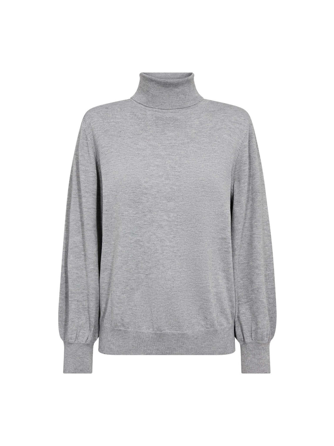 CoryCC Padded Roll-Neck Knit - Grey Melange