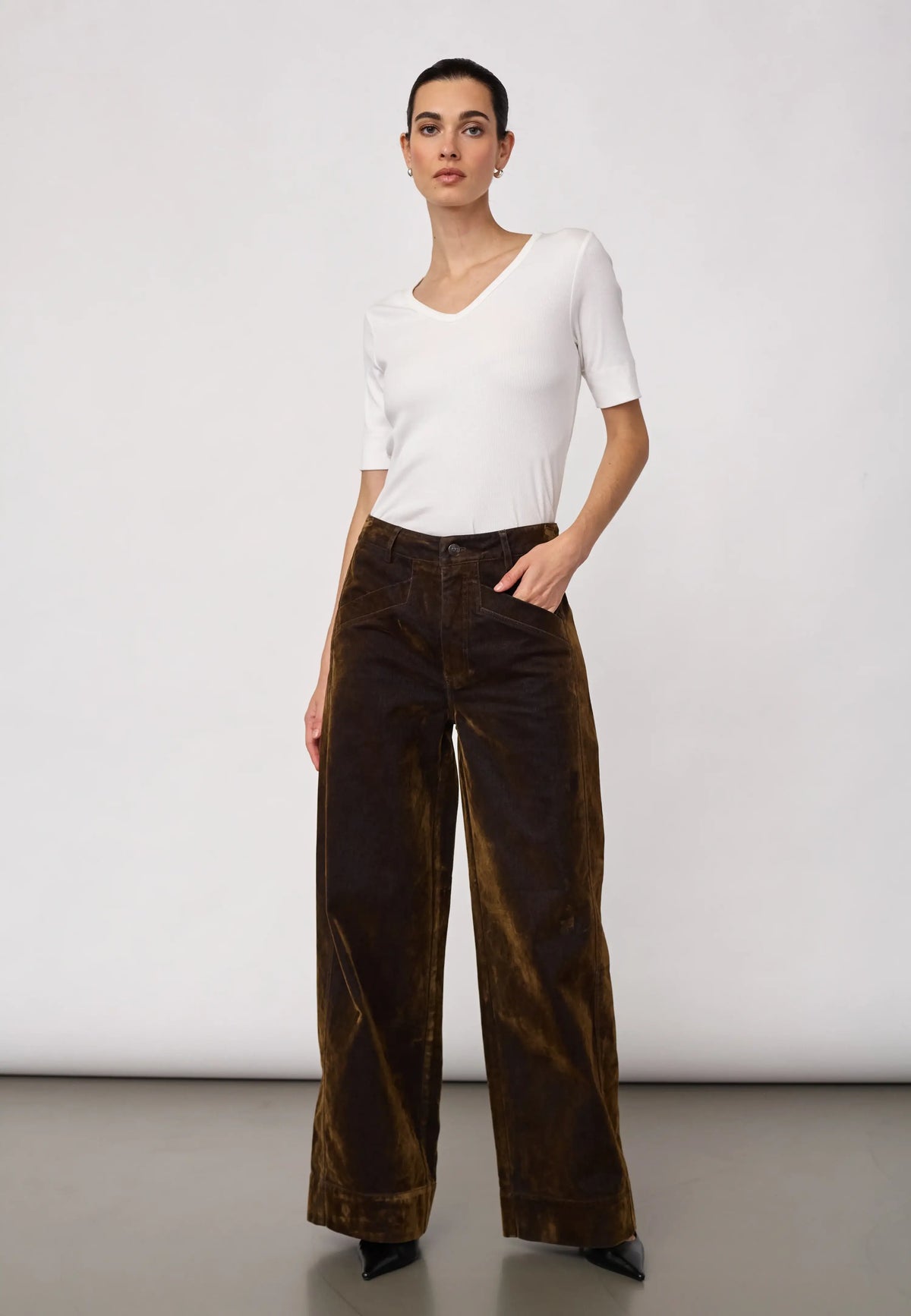 TeffyCC Wide Pant - Dark Army L34
