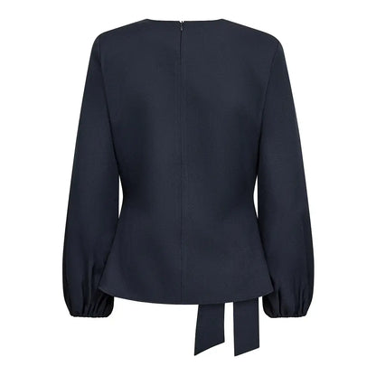 LunaCC Tie Blouse - Navy