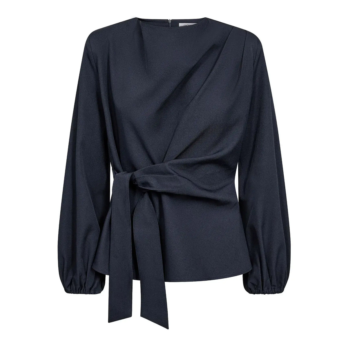 LunaCC Tie Blouse - Navy