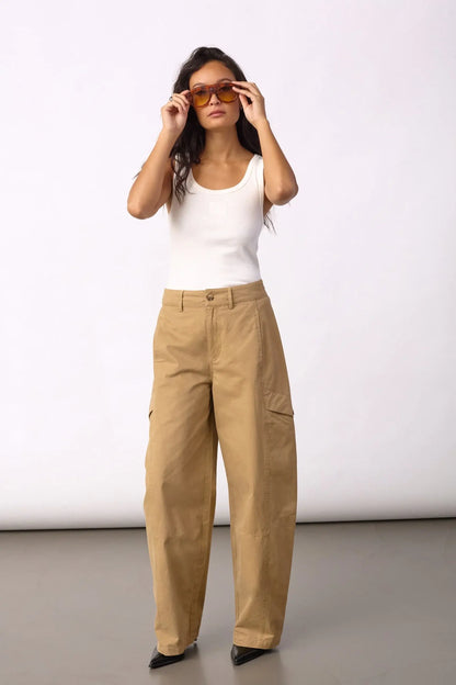 EvelynCC Barrel Pant - Sand