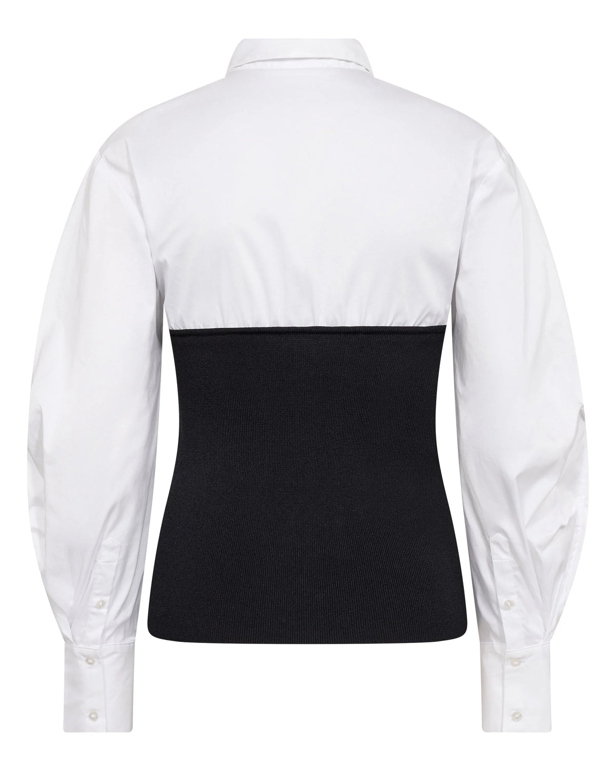 MerciaCC Poplin Mix Knit - White