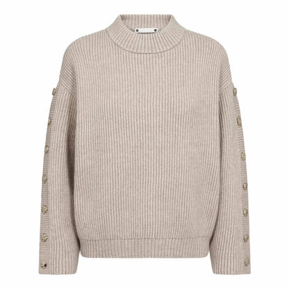 RowCC Button Sleeve Knit - Bone