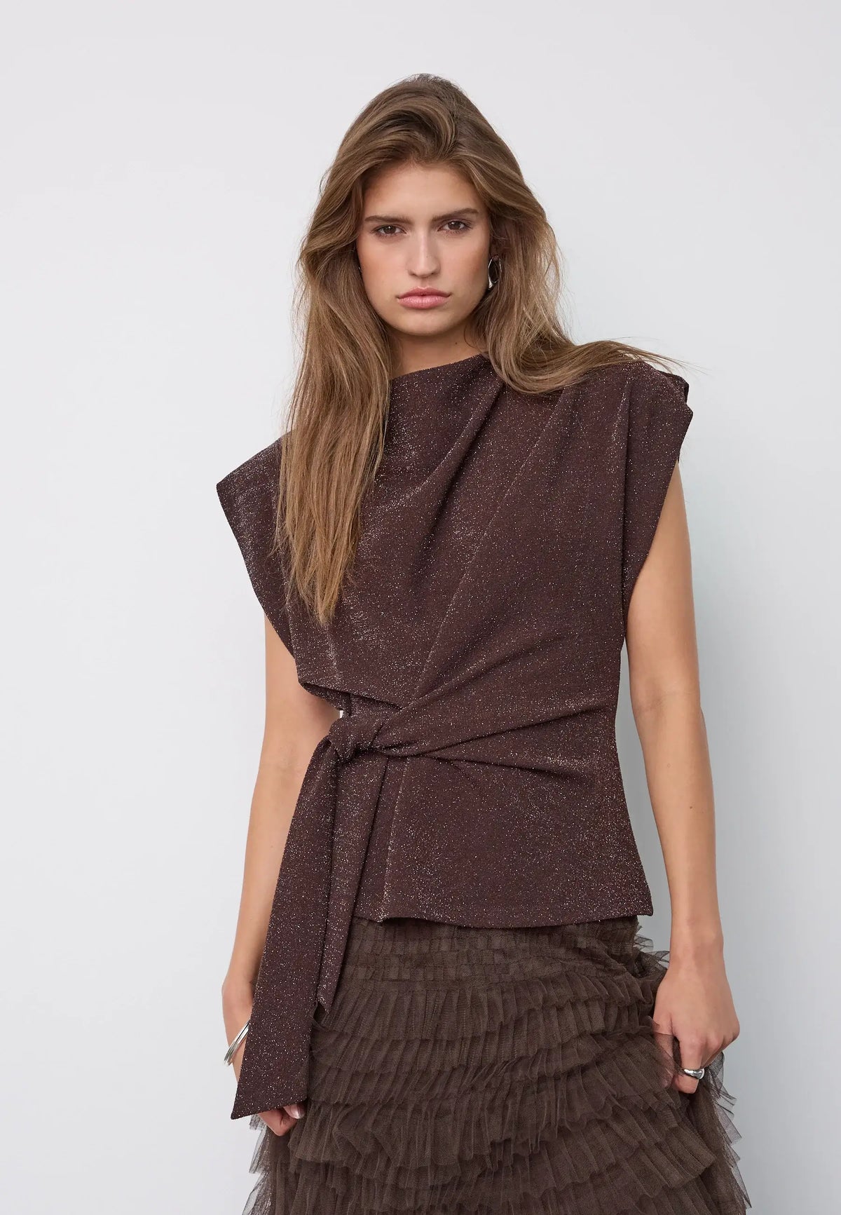 EstiCC Pleat Top - Bison