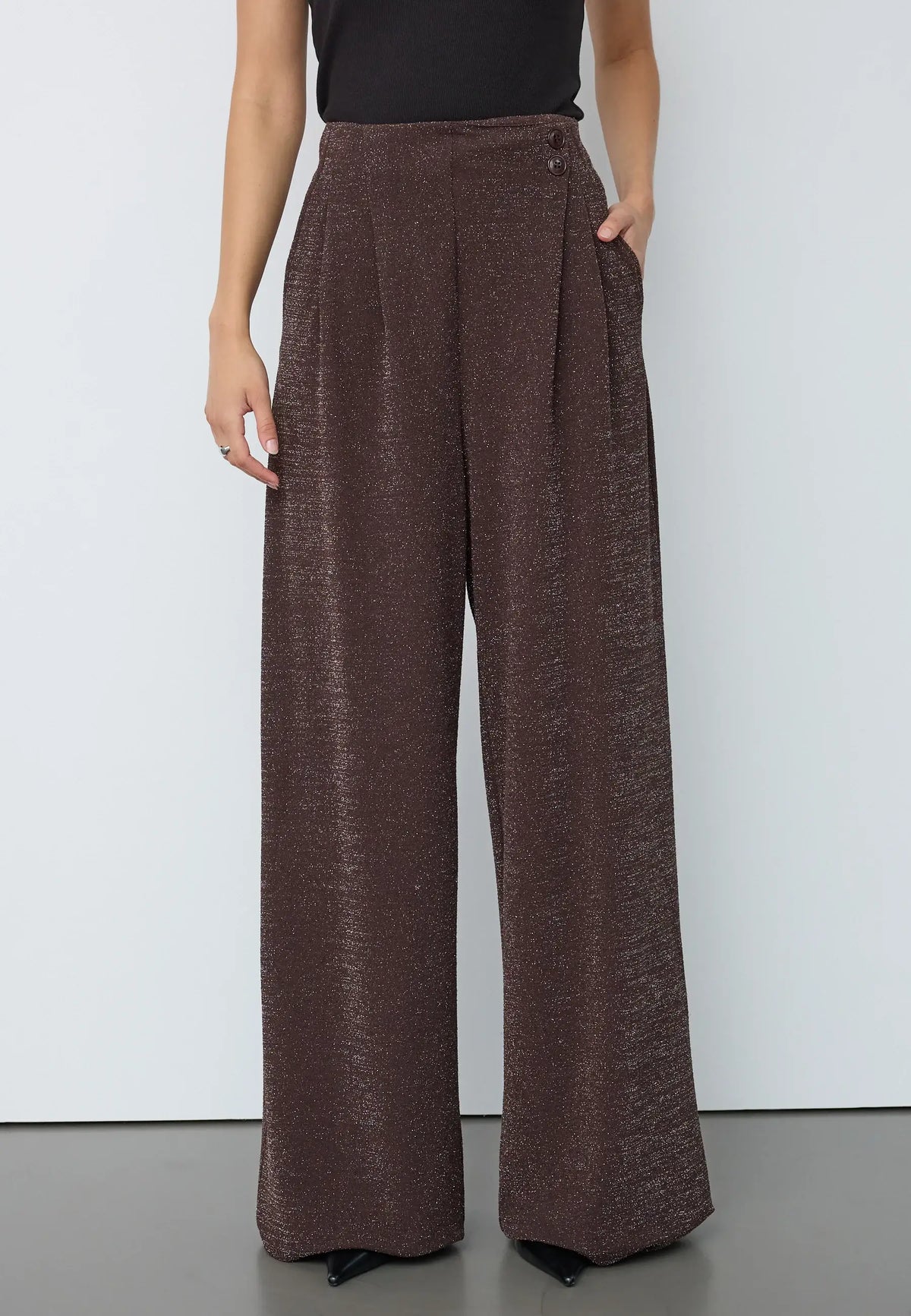EstiCC Pleat Pant - Bison