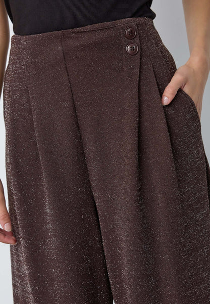 EstiCC Pleat Pant - Bison