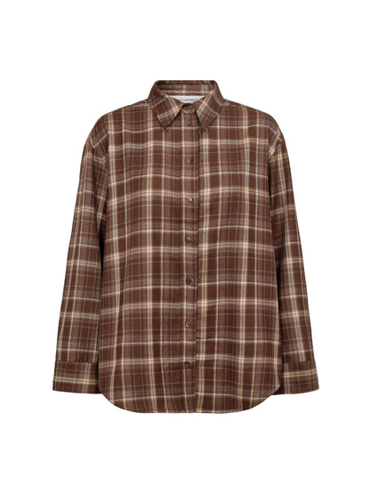 DagnyCC Check Shirt - Brown