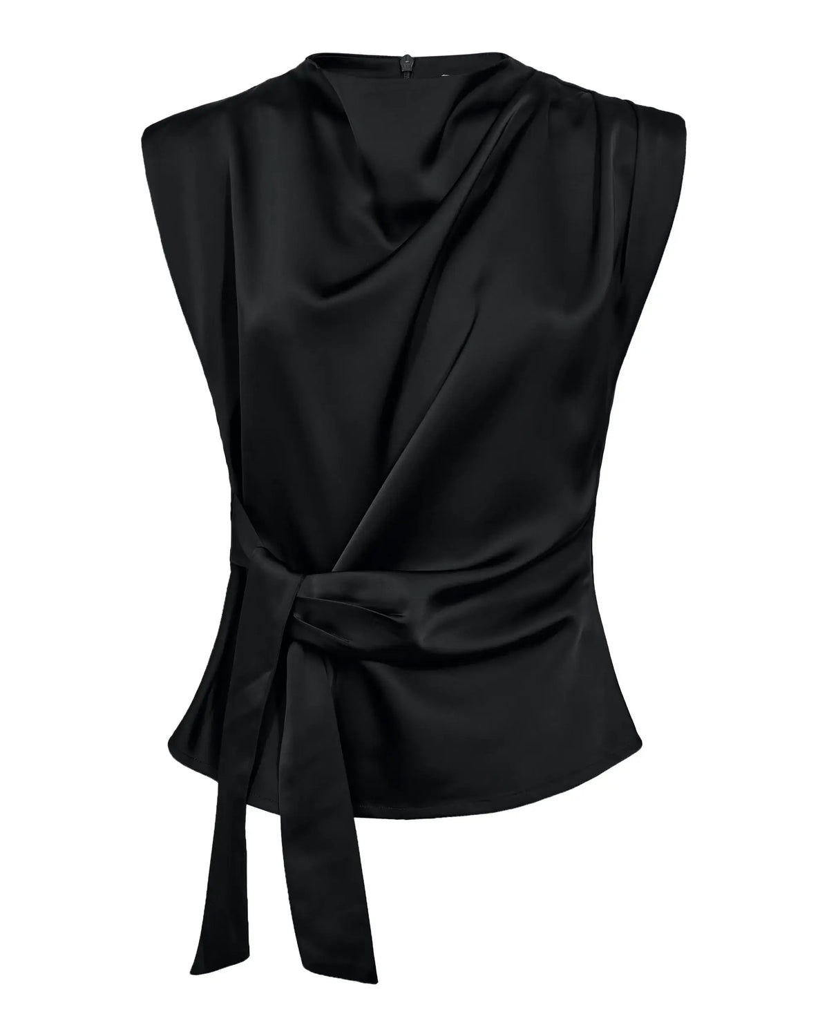 SafiraCC Pleat Top - Black