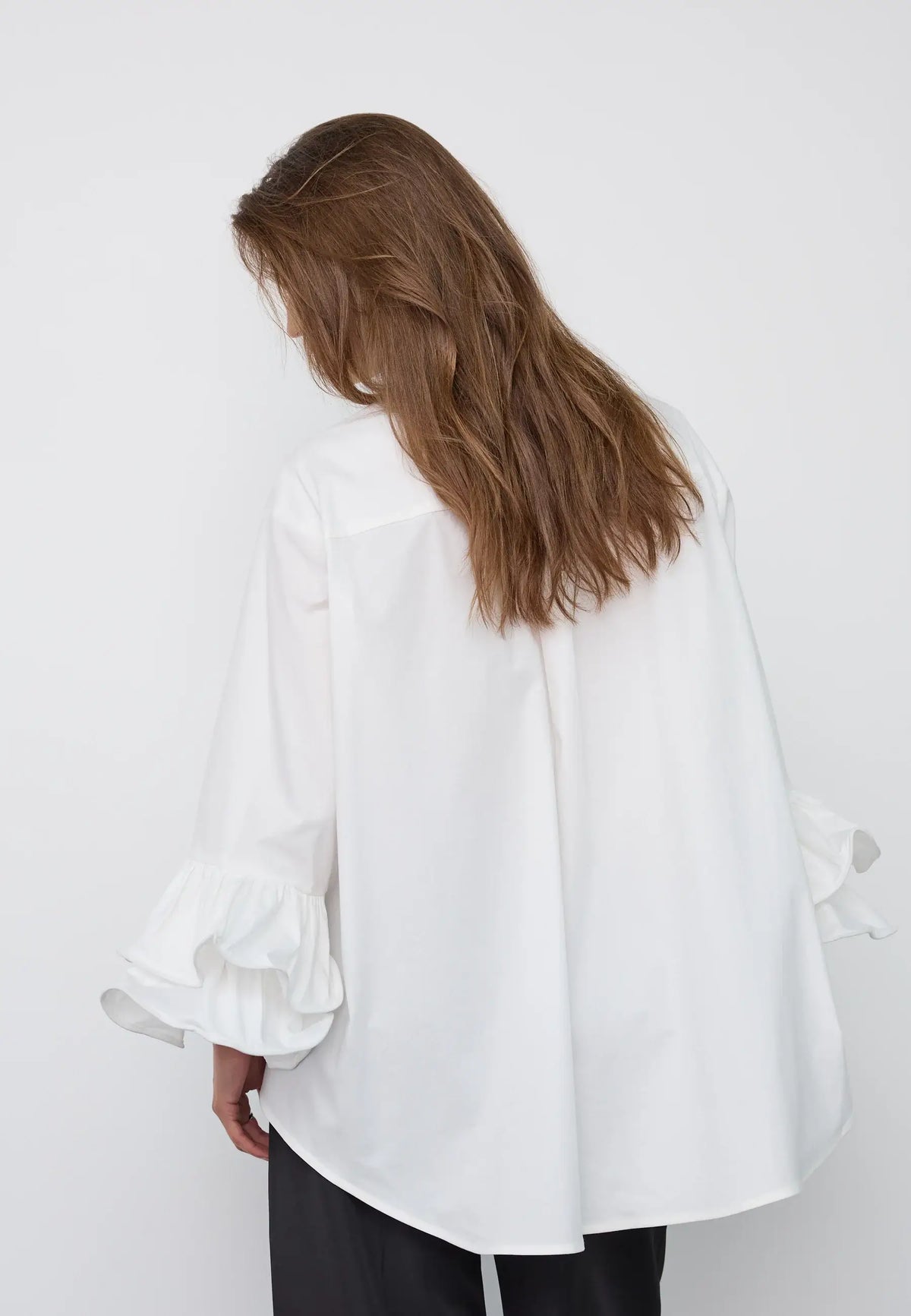 HalenCC Flare Shirt - White