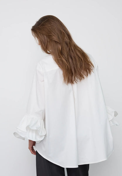 HalenCC Flare Shirt - White