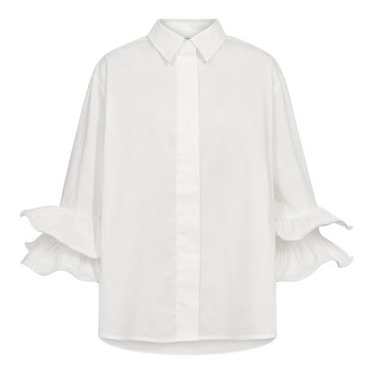 HalenCC Flare Shirt - White