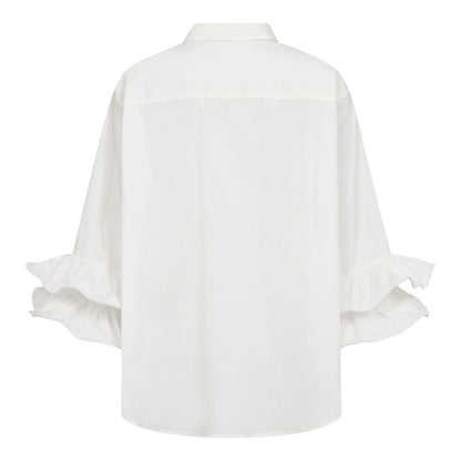 HalenCC Flare Shirt - White