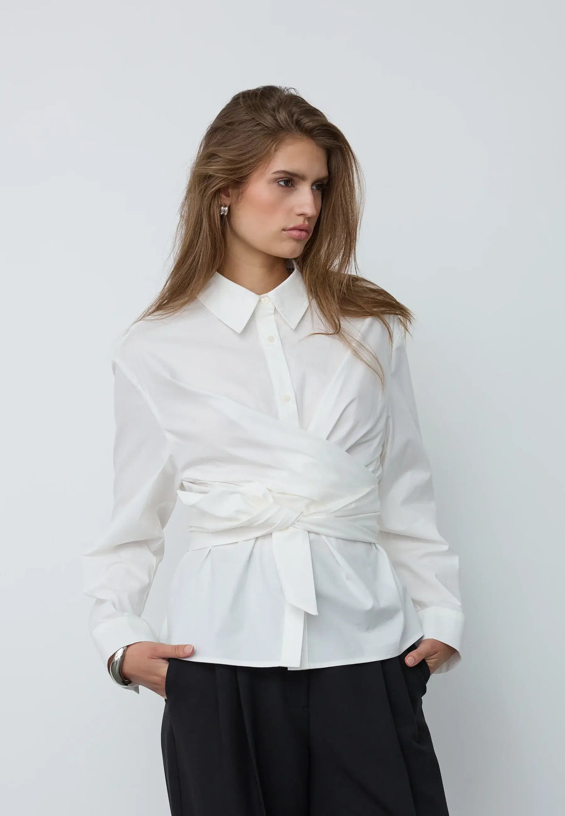 HalenCC Tie Shirt - White