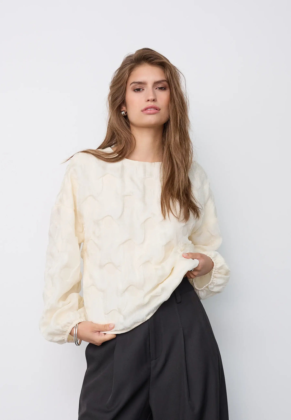 FeronCC Structure Blouse - Off-White