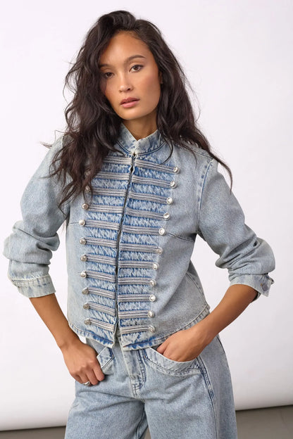 JacksonCC Officer Denim Jacket - Bleach Denim