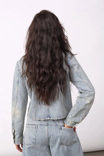 JacksonCC Officer Denim Jacket - Bleach Denim