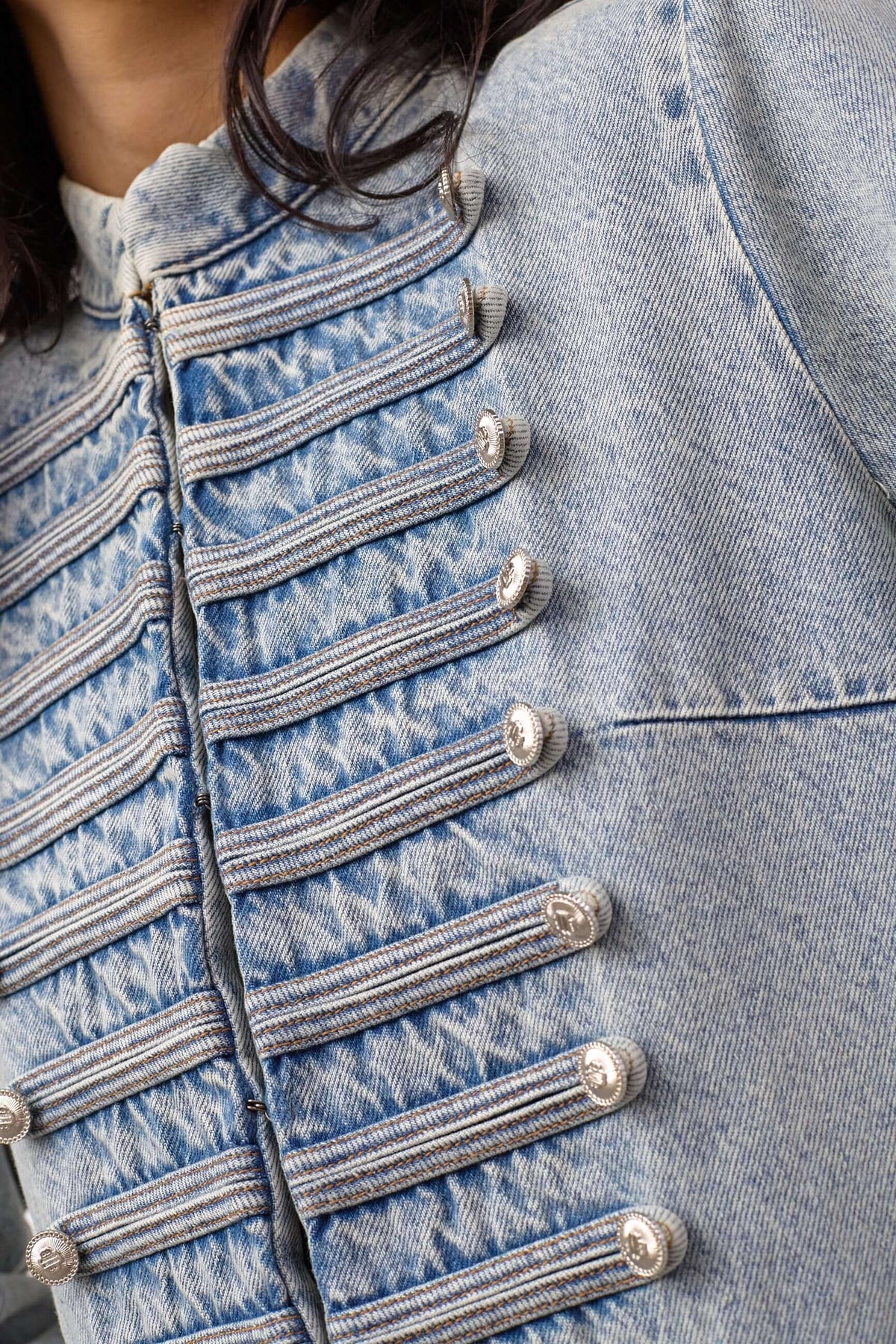 JacksonCC Officer Denim Jacket - Bleach Denim
