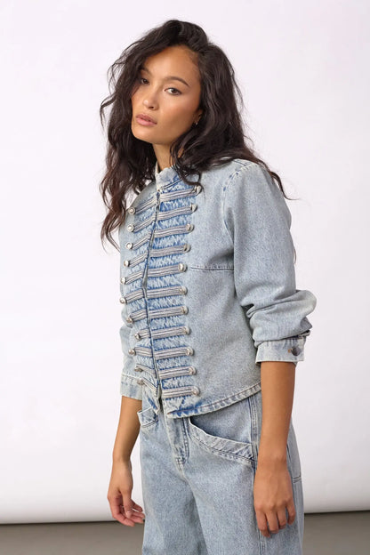 JacksonCC Officer Denim Jacket - Bleach Denim
