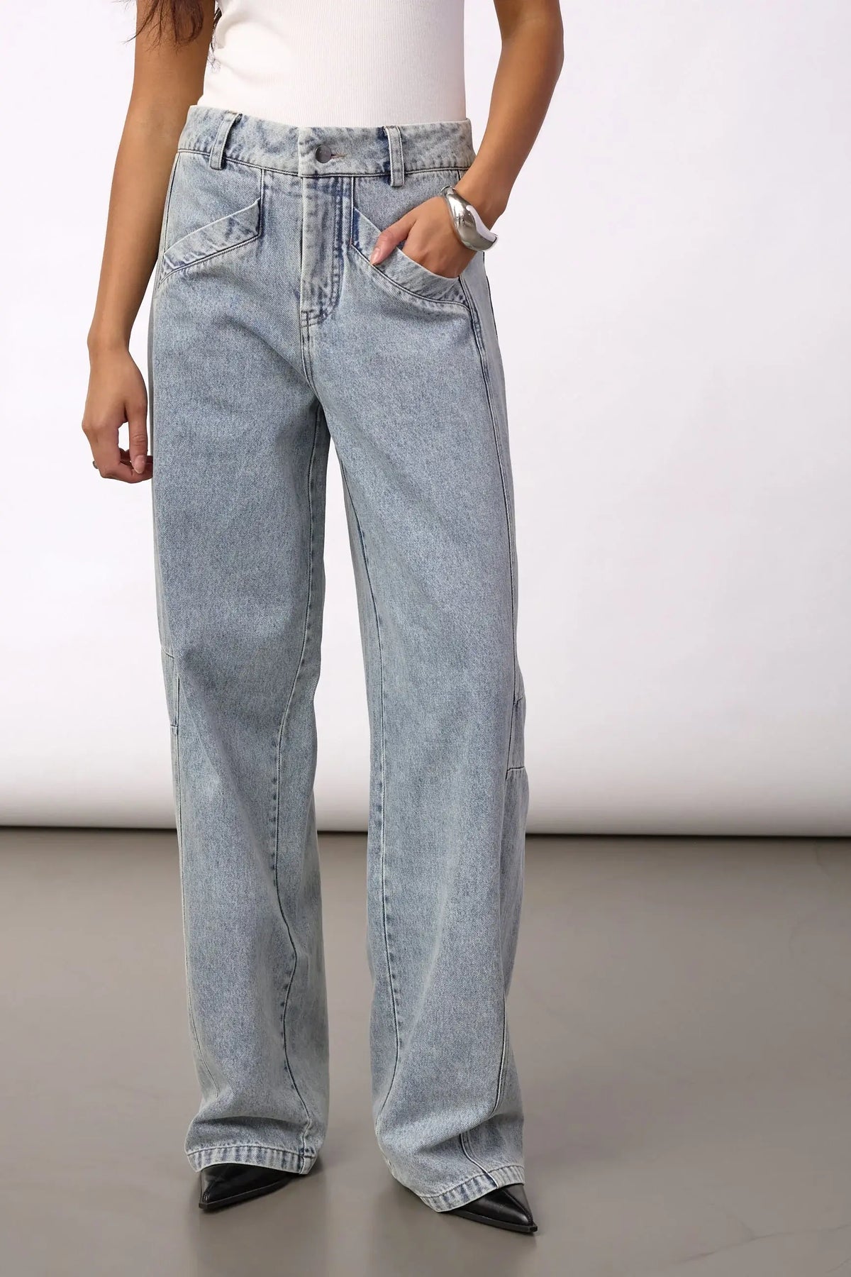 JacksonCC Barrel Jeans - Bleach Denim