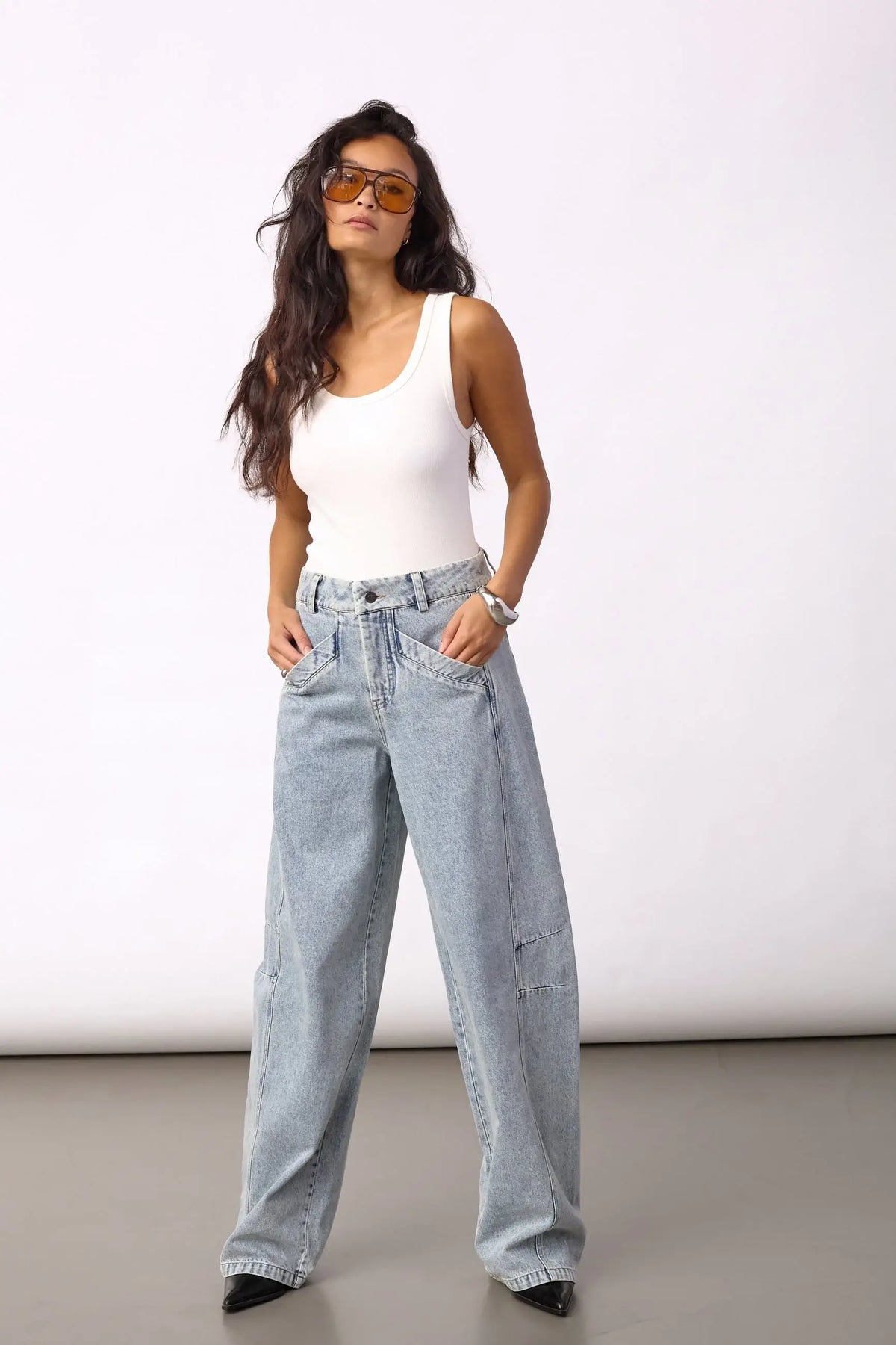 JacksonCC Barrel Jeans - Bleach Denim