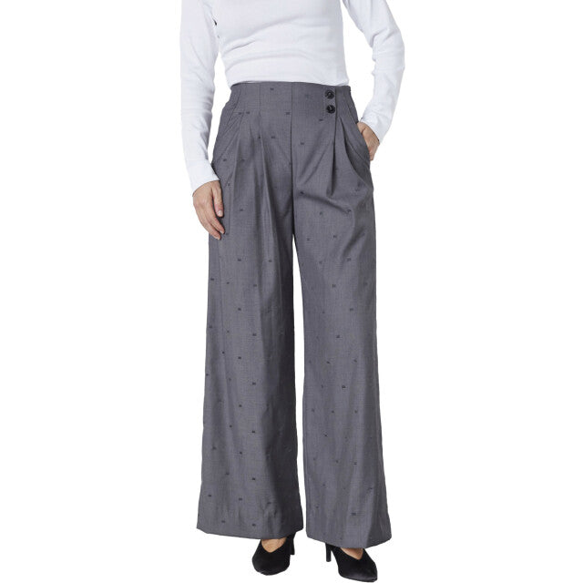 SagaCC Pleat LL Pant - Mid Grey