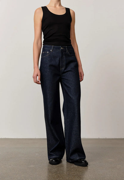 Kat Mid Waist Jeans - Indigo