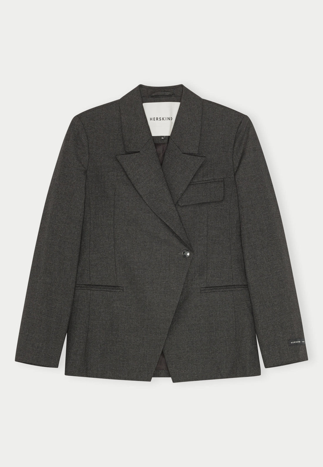 Oprah Regular Blazer - Checks Grey