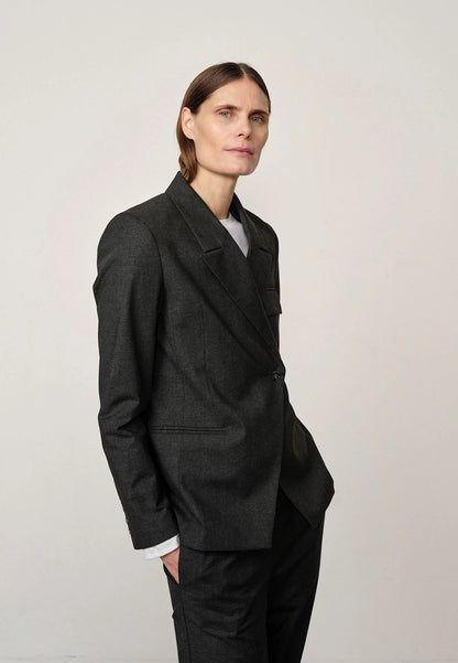 Oprah Regular Blazer - Checks Grey