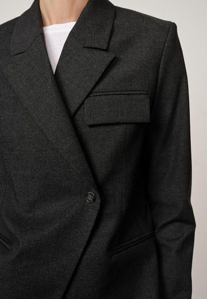 Oprah Regular Blazer - Checks Grey
