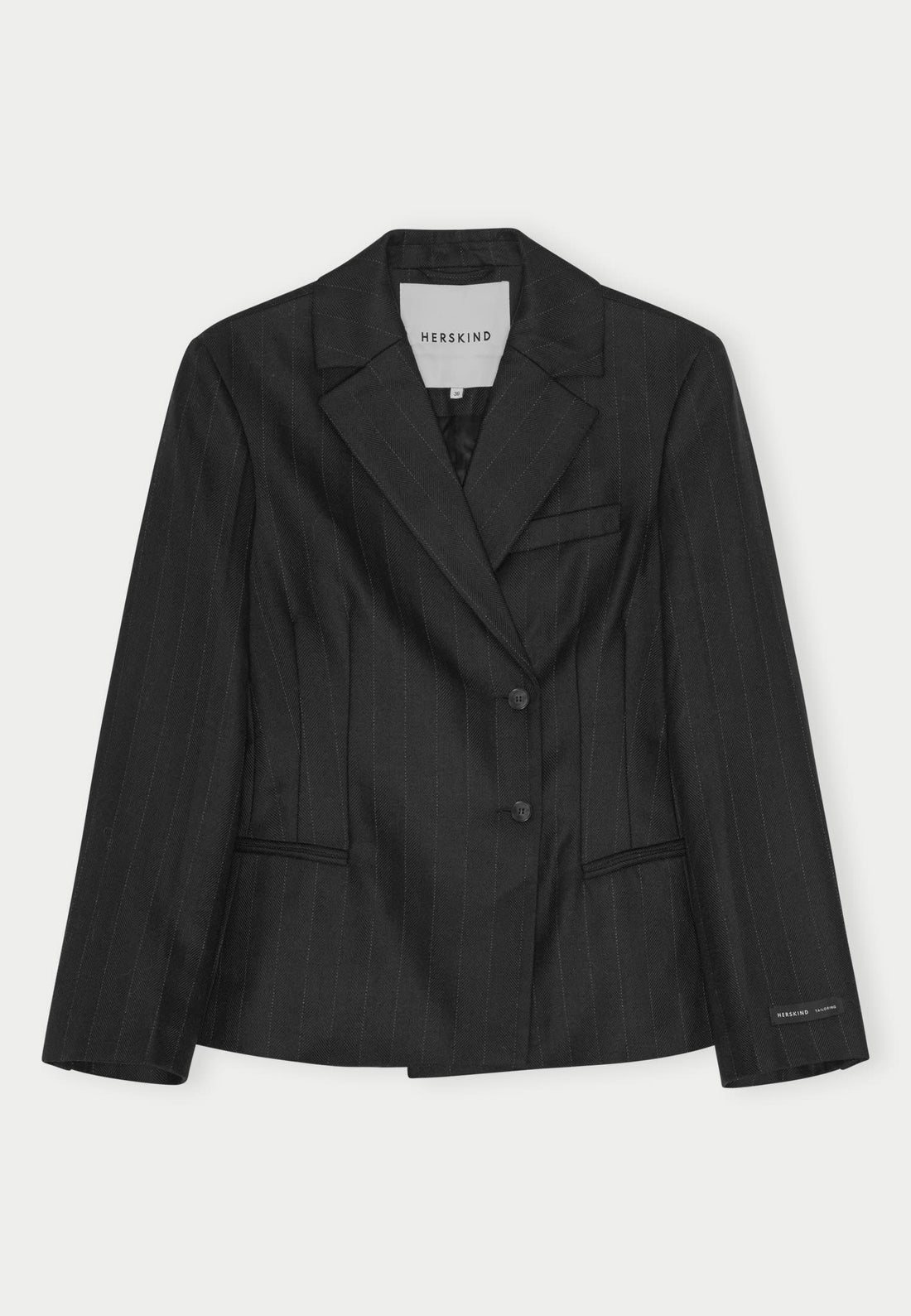 Sailor Wool fitted blazer - Black pinstrip
